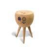 Wooden Stool with Ceremic Deco artisan in Hong Kong