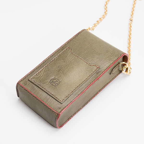 Goat leather smartphone pouch